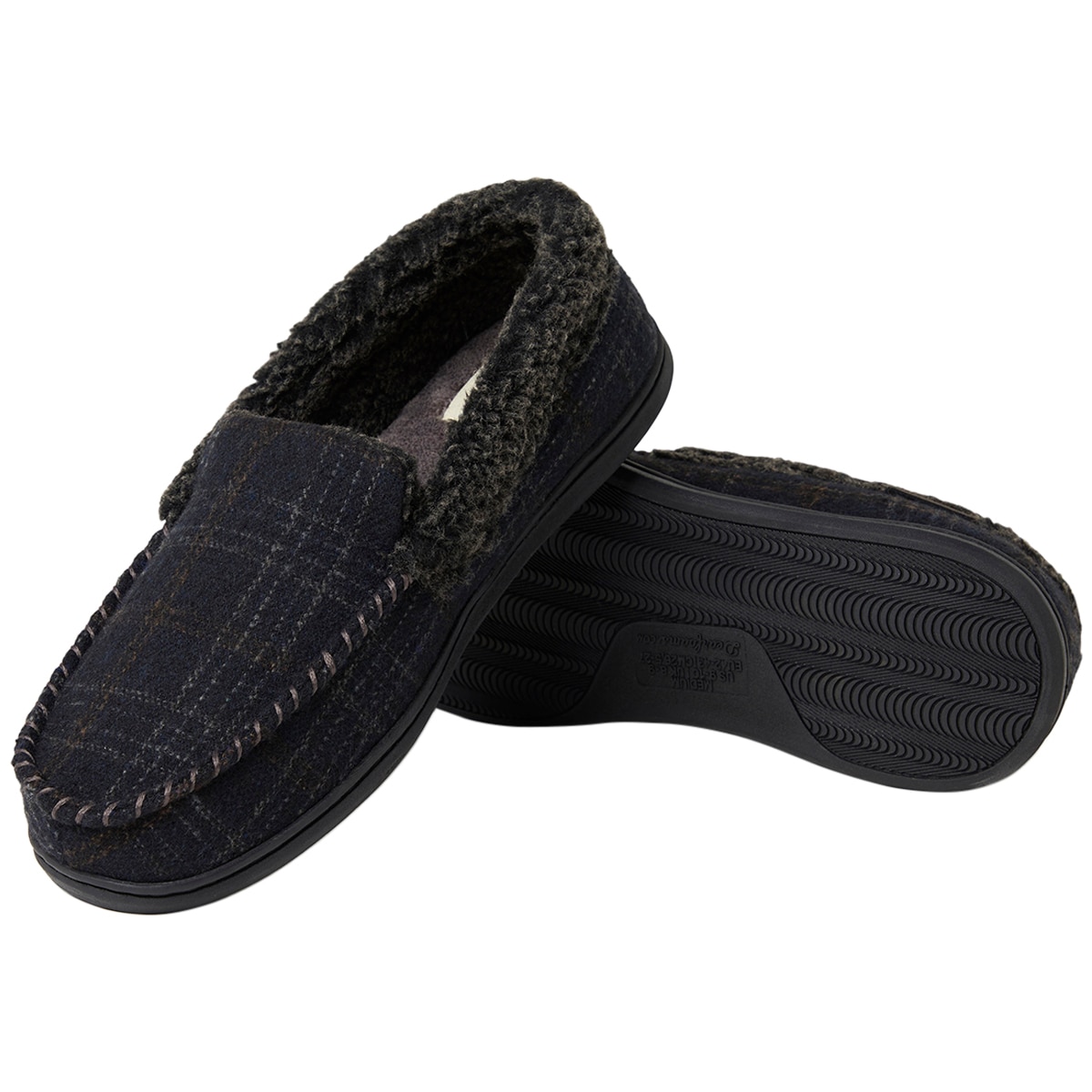 Dearfoam Men's Slipper Navy Plaid Costco Australia