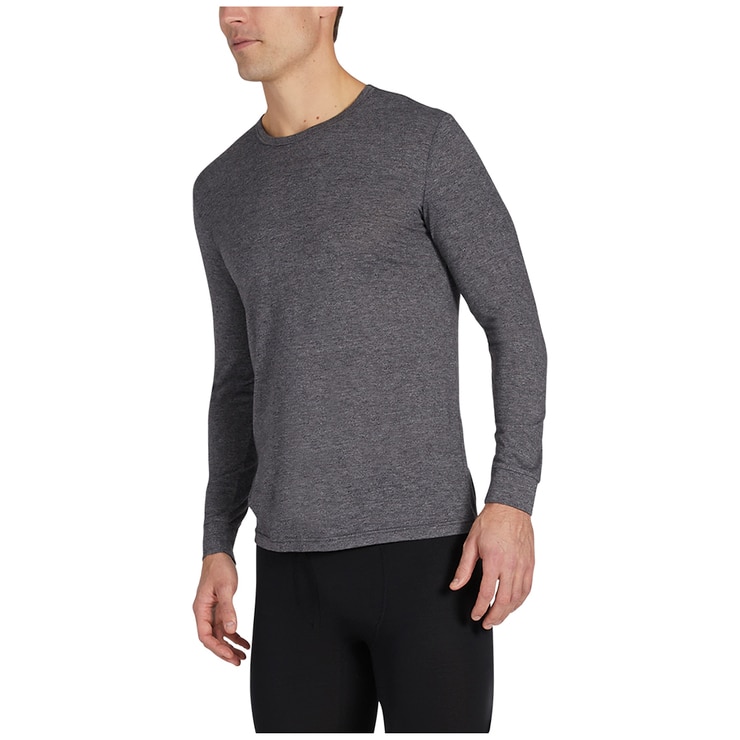 32 Degrees Men's Heat Tees  2 Pack - White/Charcoal