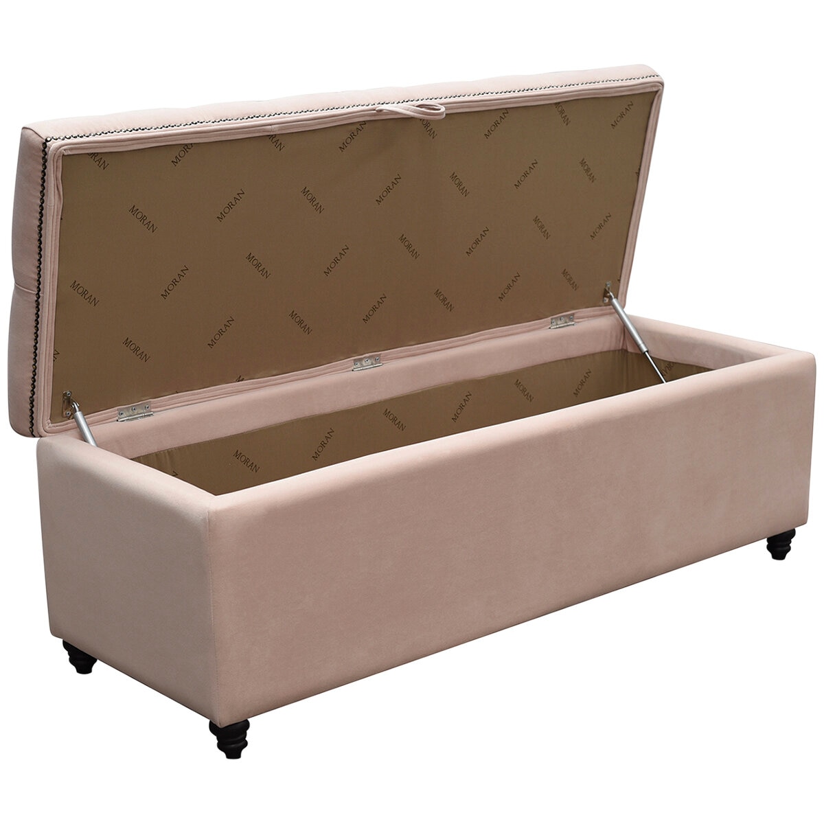 Moran Princess Storage Ottoman Petal Pink
