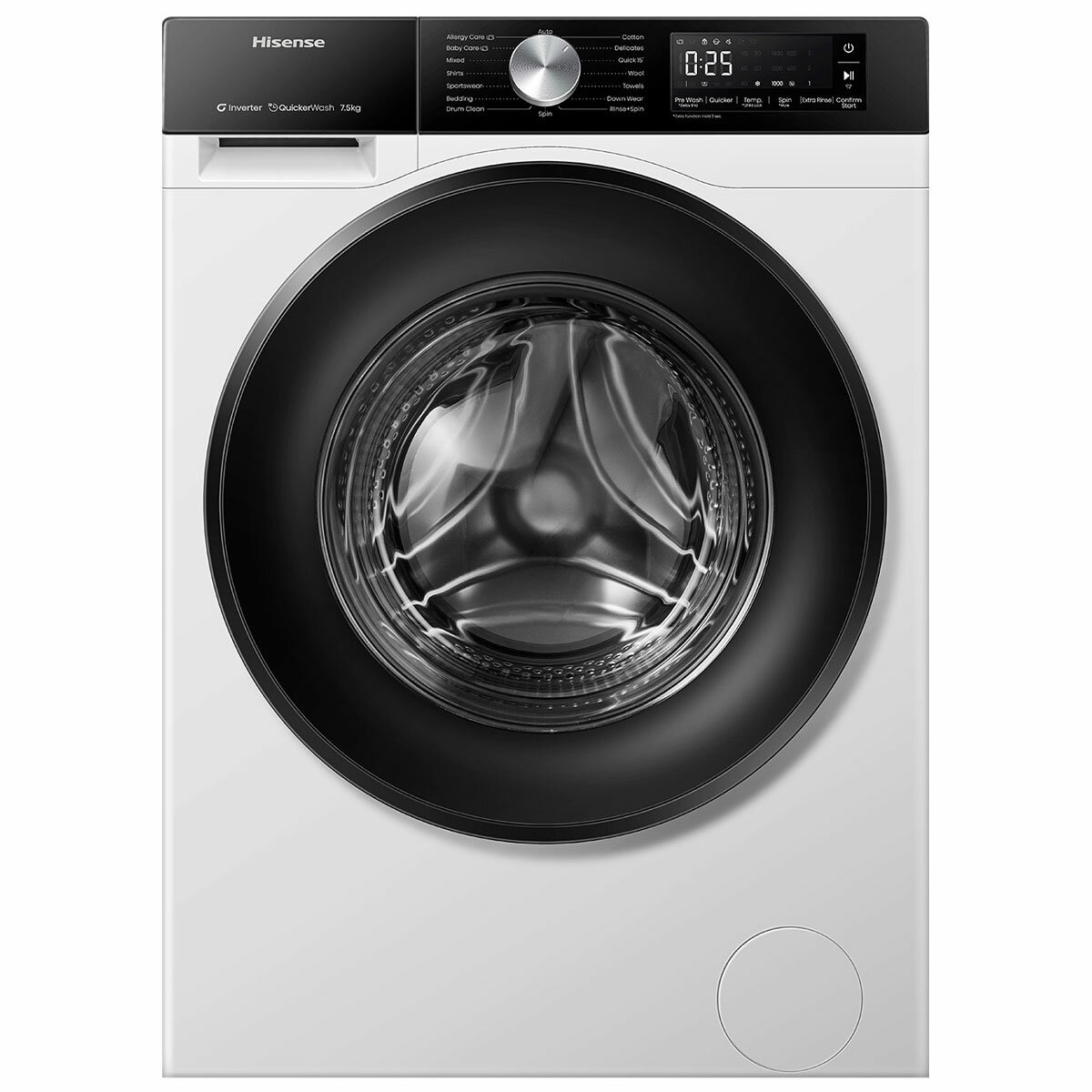 D24 262716 Hisense 7.5kg Series 3 Front Load Washer HWF3S7514X D24 262716 Hisense 7.5kg Series 3 Front Load Washer HWF3S7514X