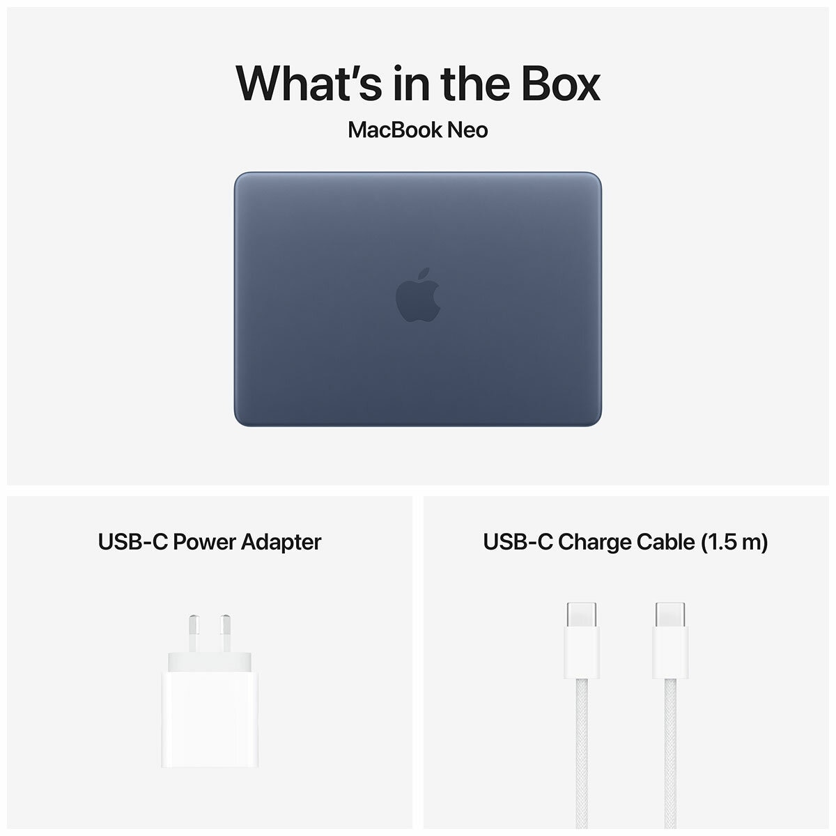 Apple 13 Inch MacBook Neo: A18 Pro Chip With 6‑Core CPU And 5‑Core GPU 8GB 256GB SSD Indigo