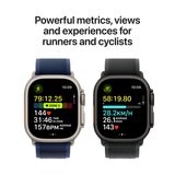 Apple Watch Ultra 2 GPS + Cellular 49mm Black Titanium Case With Dark Green Alpine Loop Medium