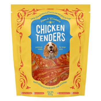 Paws & Whiskers Chicken Tenders 500g Paws & Whiskers Chicken Tenders 500g