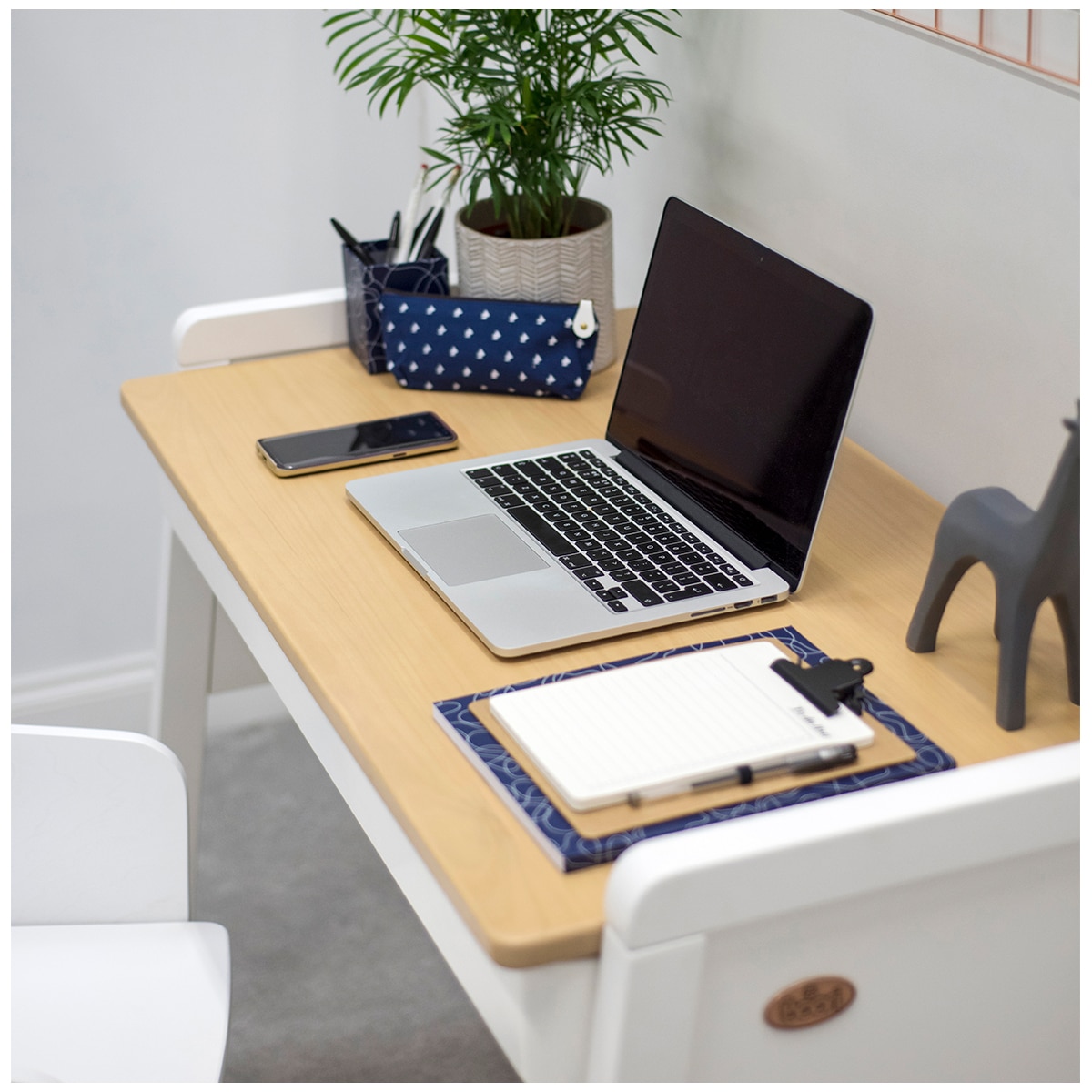 Boori Tidy Desk - Barley/White/Almond