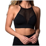 90 Degree Missy Mesh Sports Bra - Black