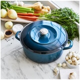 Merton & Storck Enameled Iron Dutch Oven 5L Petrol