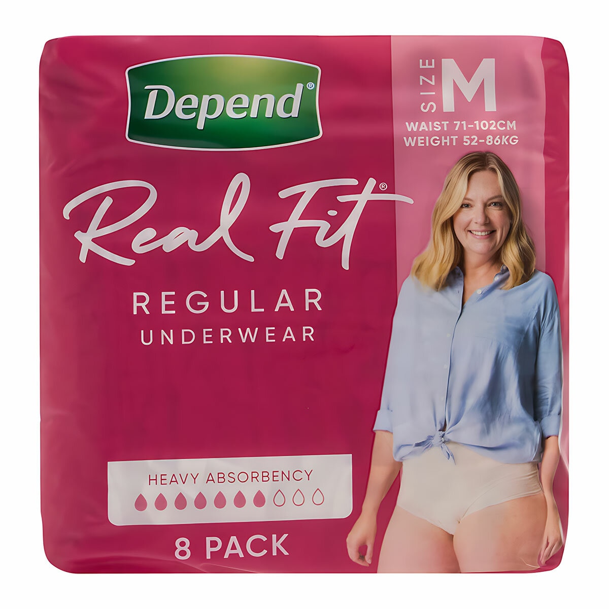 Depend Real Fit Incontinence Underwear Regular Women 32 pack Depend Real Fit Incontinence Underwear Regular Women 32 pack