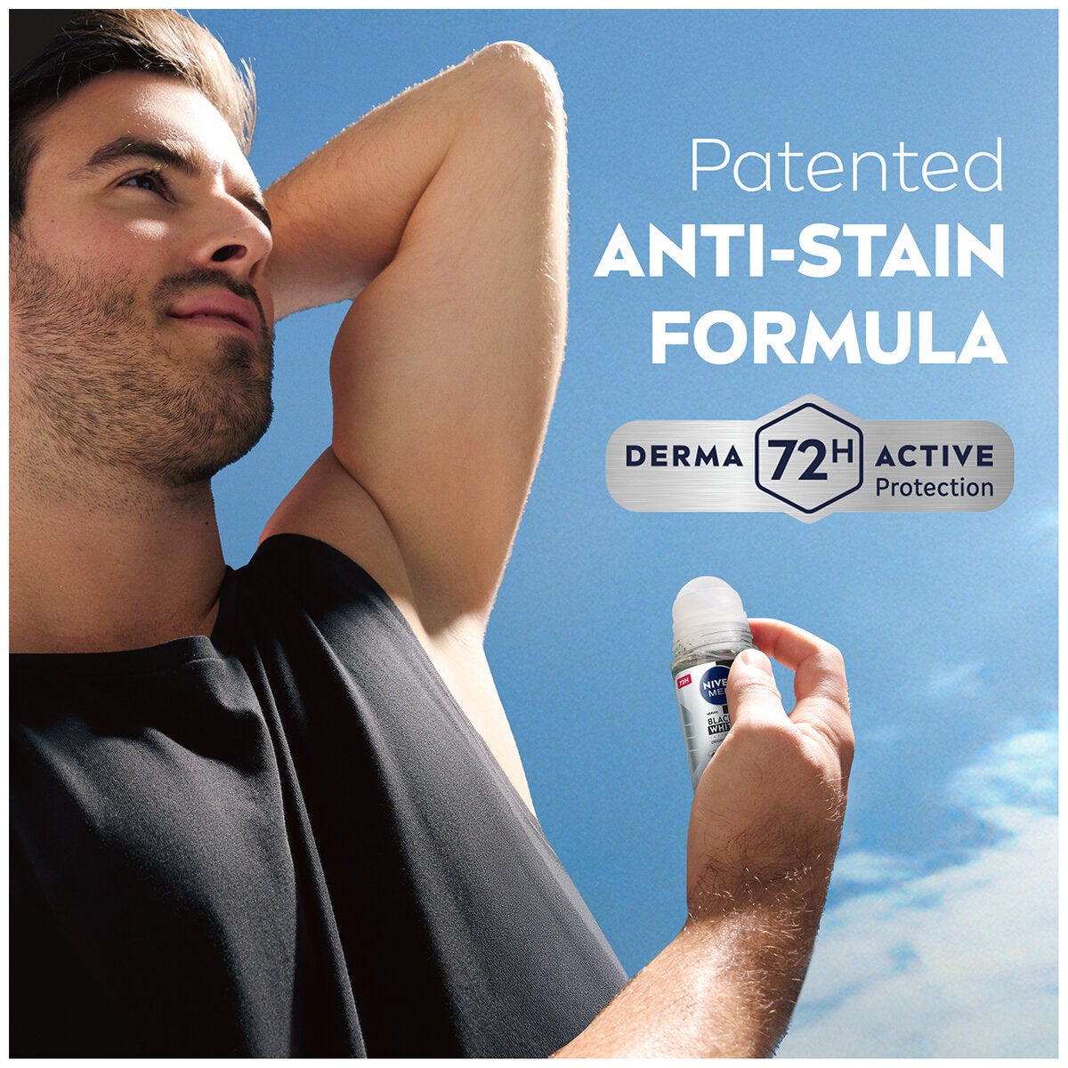 NIVEA Men Anti Perspirant Roll-On Deodorant 6 x 50 ml Black And White NIVEA Men Anti Perspirant Roll-On Deodorant 6 x 50 ml Black And White