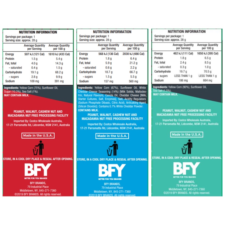 Popcorners Variety Box 2 x 24 x 28g Costco Australia