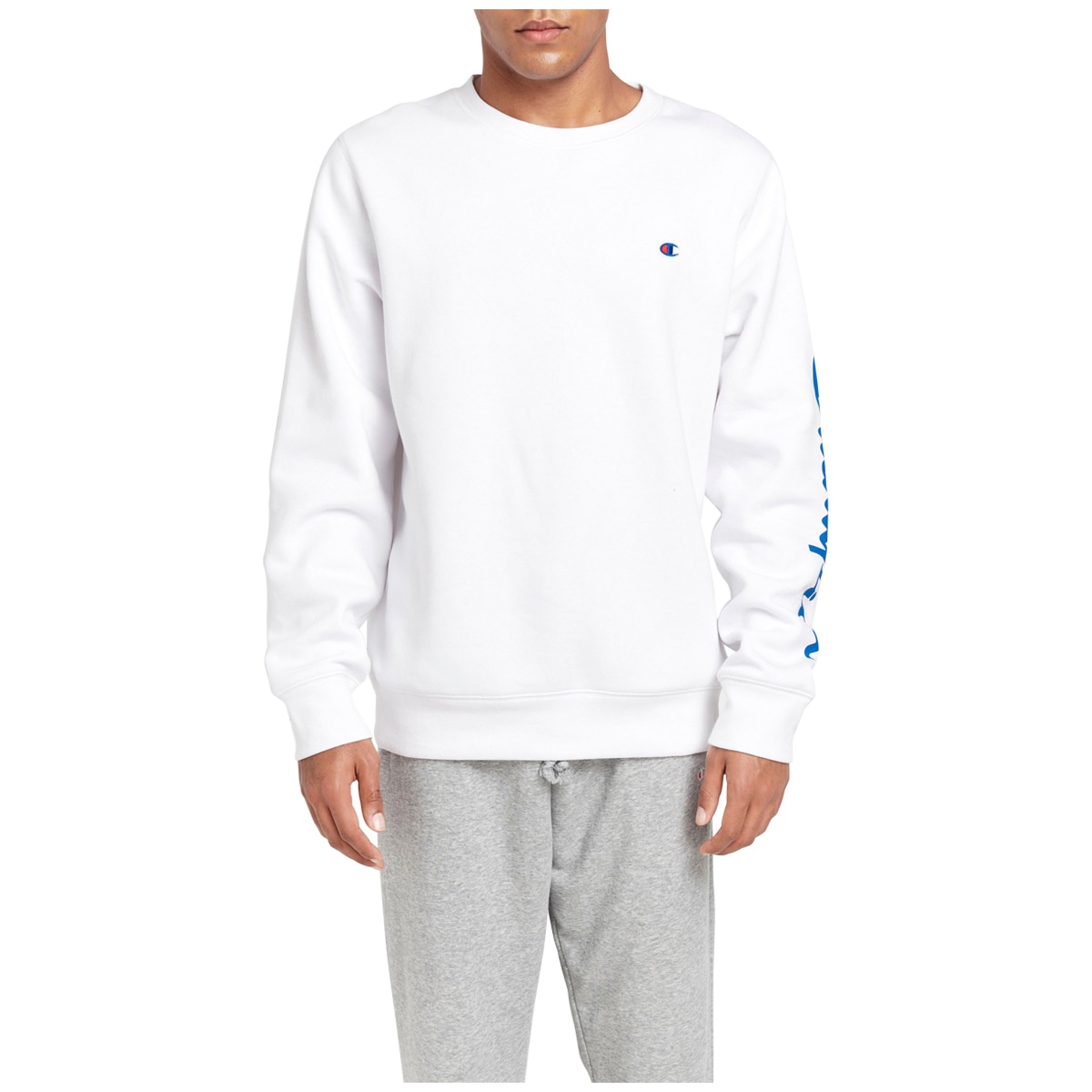 Champion Men's Sporty Crew Sweater White | Costco Australia