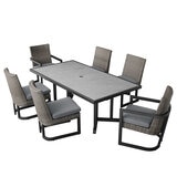 Agio Luna 7 Piece Woven Dining Set