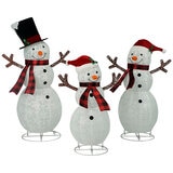 Snowman Family 3 Piece Set