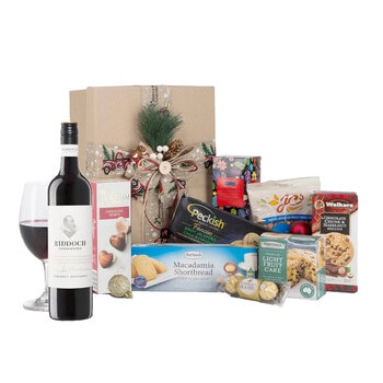 Interhampers Red Christmas Gift Box Hamper