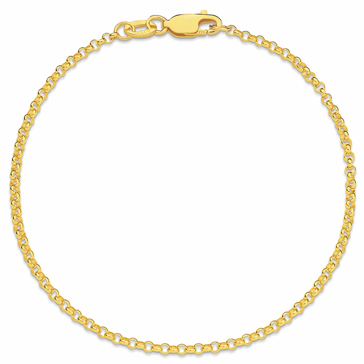 18KT Yellow Gold Belcher Bracelet 2g