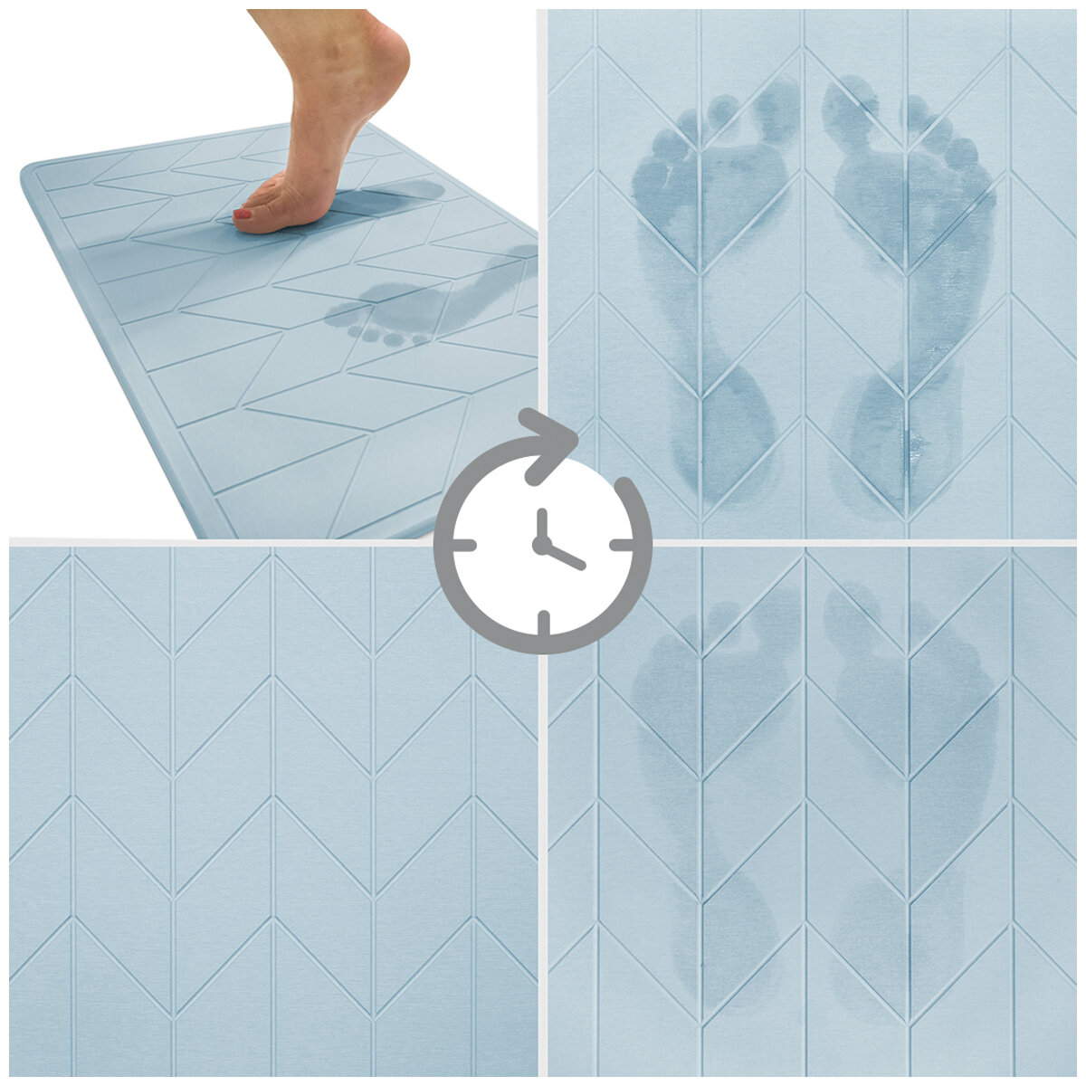 Algodon Dri Bath Stone Mat Mist