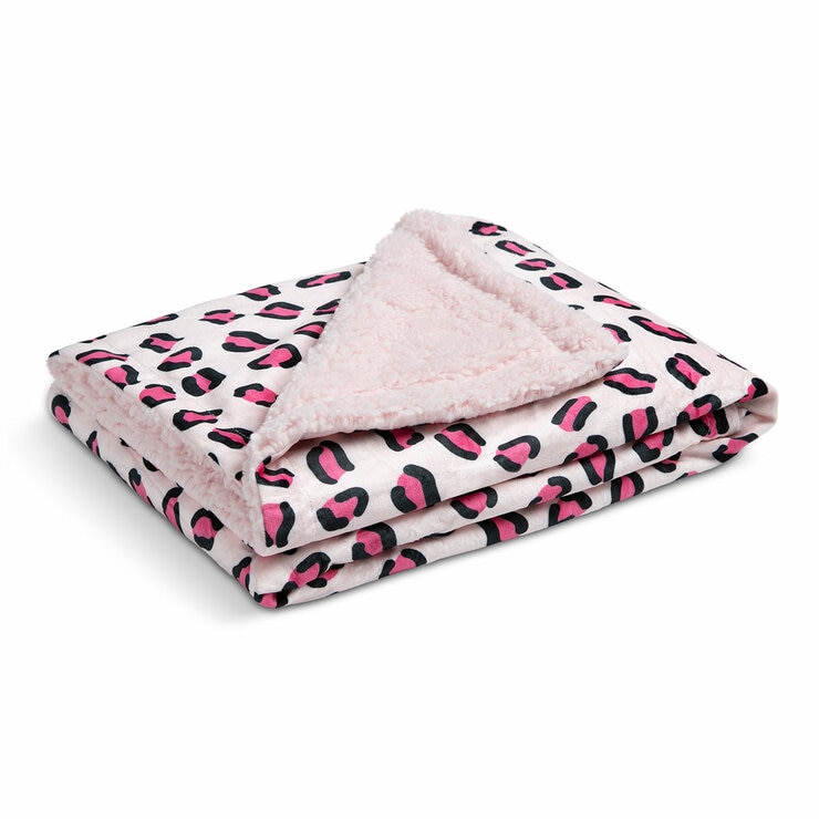 Cozee Kids' Animal Chair with Plush Blanket - Leopard