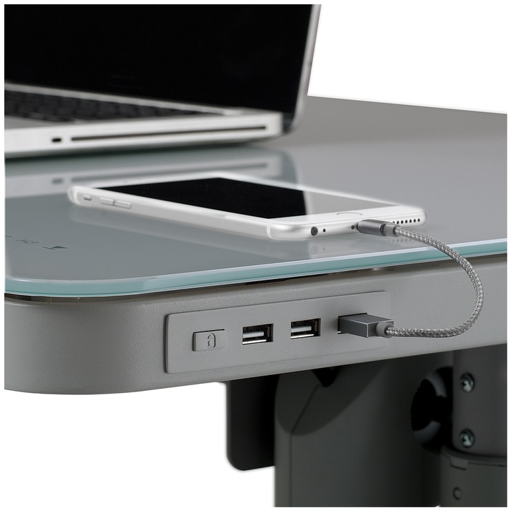 Tresanti Grey Adjustable Height Desk Costco Australia