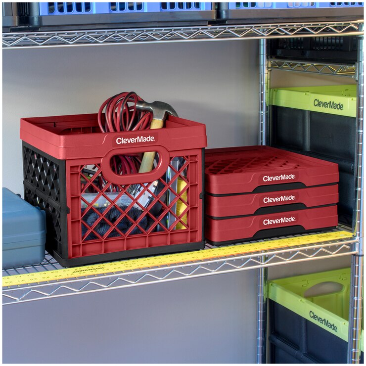 CleverMade Milk Crate Red 25L Costco Australia