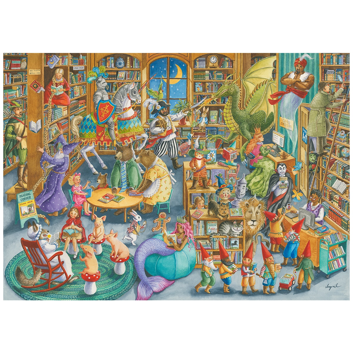 Midnight in the Library Puzzle