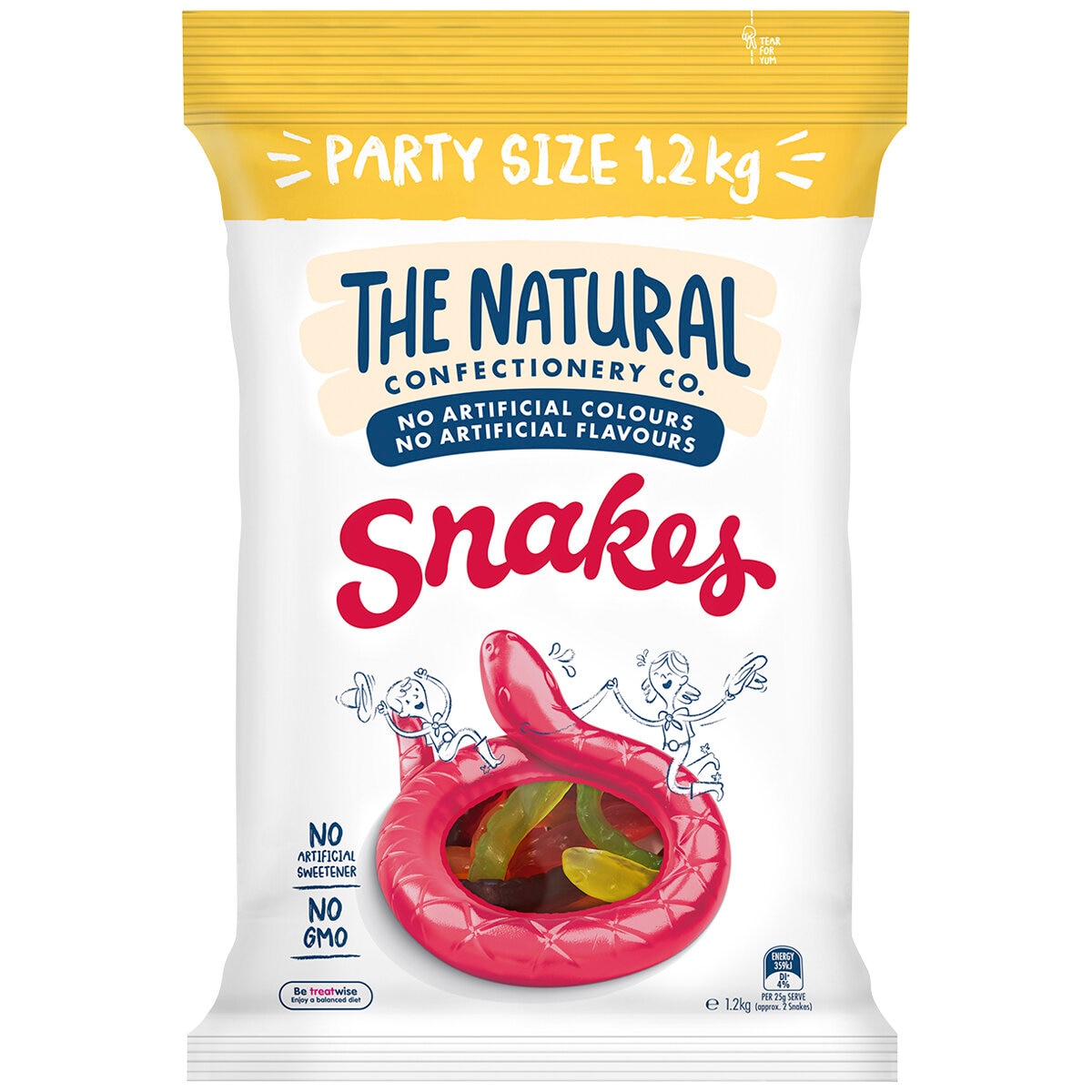The Natural Confectionery Company Snakes 1.2 kg