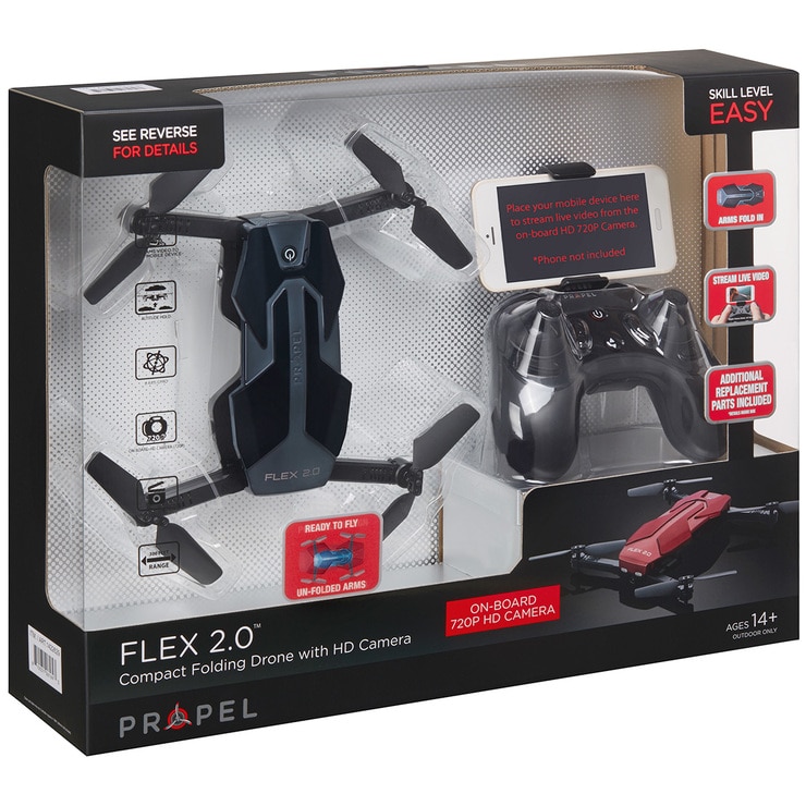 Propel FLEX 2.0 Compact Folding Drone with HD Camera Blue Costco