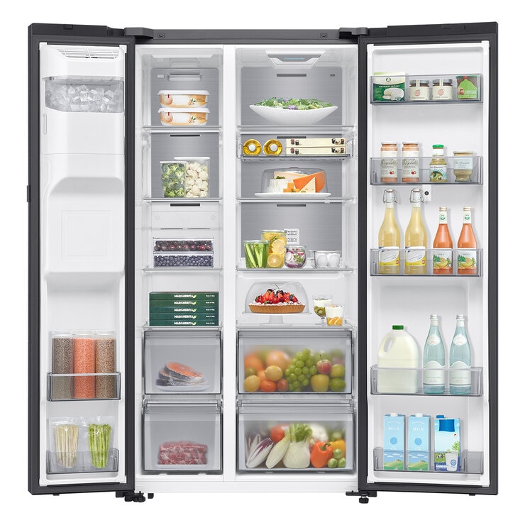 Samsung 615L Family Side-By-Side Refrigerator Black SRS6800BFH
