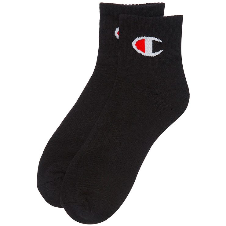 Champion Men's 1/4 Crew Sock 8pk Black Costco Australia