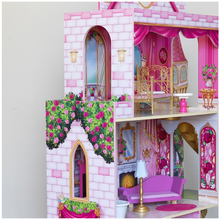 Kidkraft Rose Garden Castle Dollhouse with EZ Kraft Assembly Costco