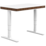 Moll T7 Walnut Sit and Stand Desk, WhiteWalnut