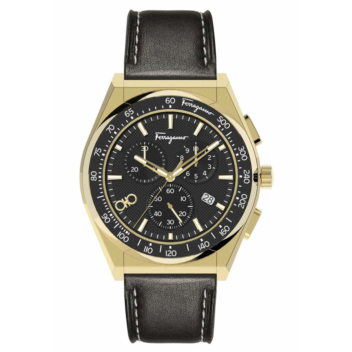 Salvatore Ferragamo Men s Chrono Sport Guilloche Dial Watch SFUI01021