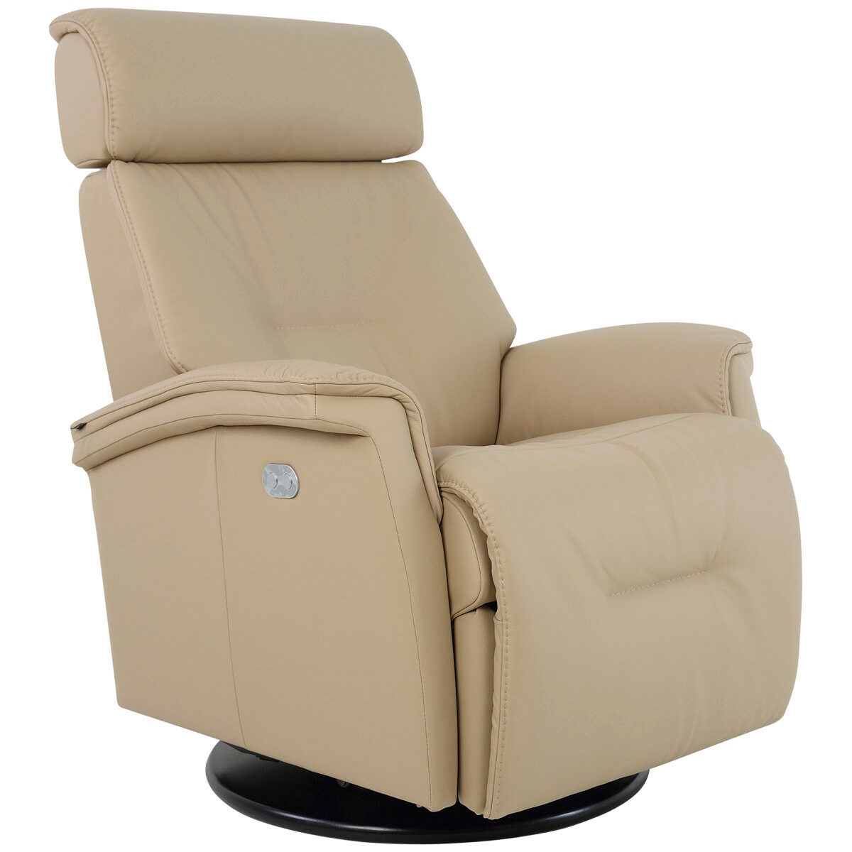 Moran Fjords Rome Motorised Recliner Relaxer Large 1 Motor with Battery Latte Beige