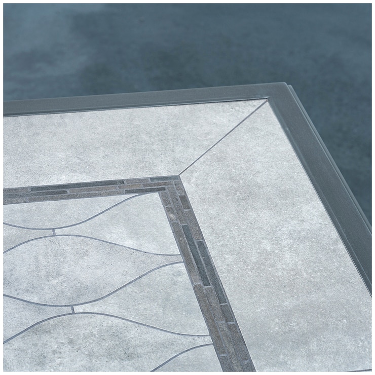 indigo piece woven dining set