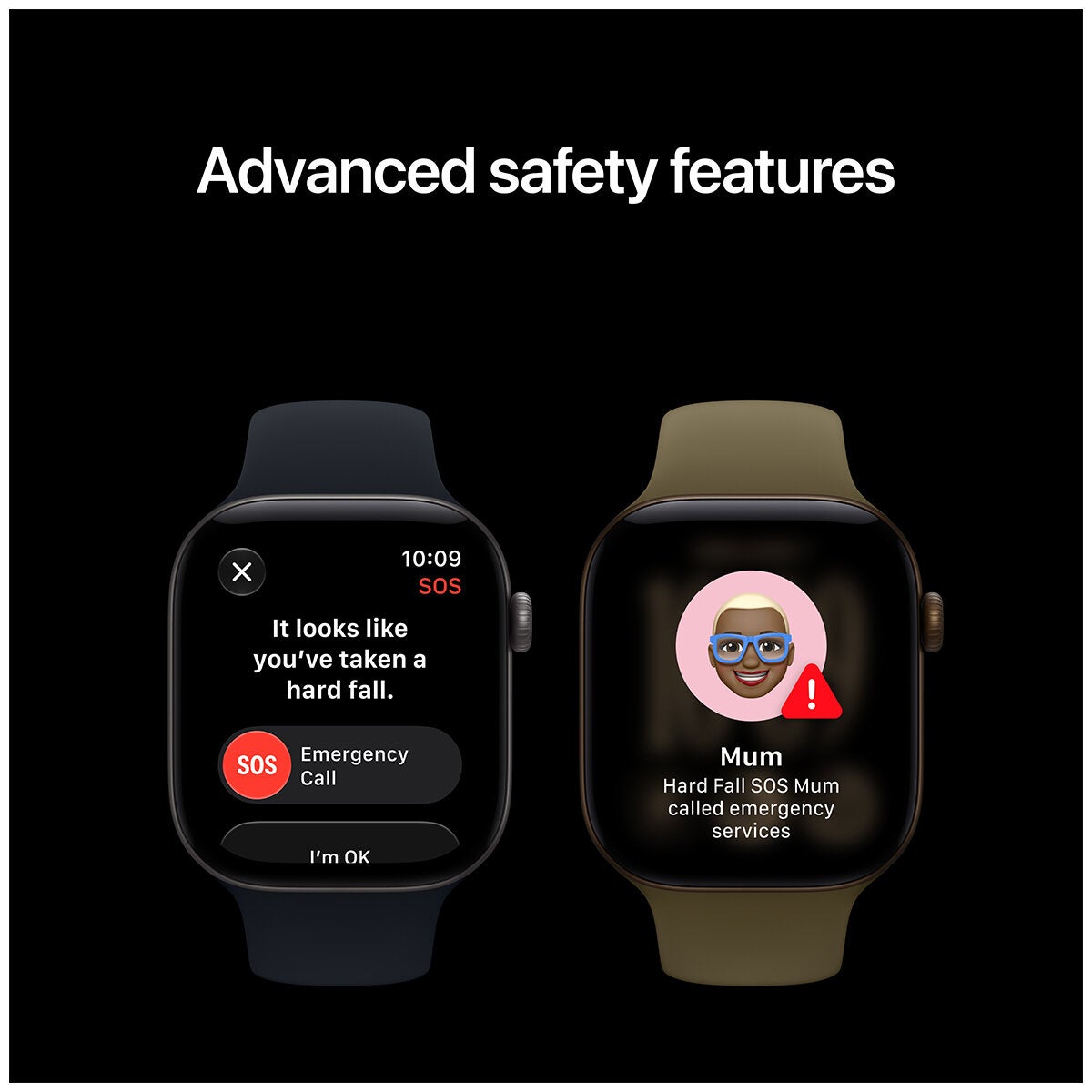 Apple Watch Series 12 GPS 42mm Dark Bronze Aluminium Case with Olive Sport Band - S/M