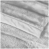 Kirkland Signature King Size Plush Blanket Light Grey