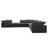 Aiden & Ivy 6 Piece Fabric Modular Sectional