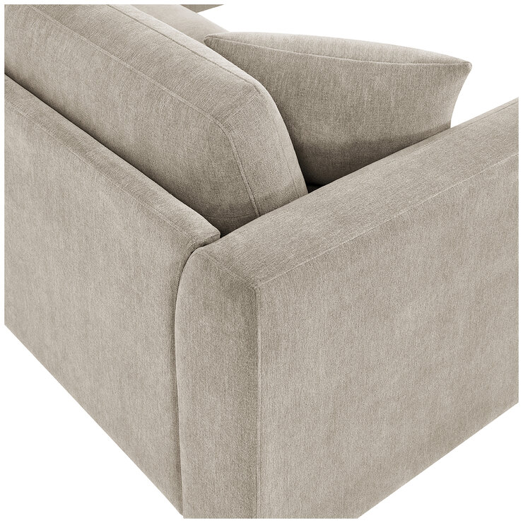 Thomasville Fabric Sectional With Storage Ottoman