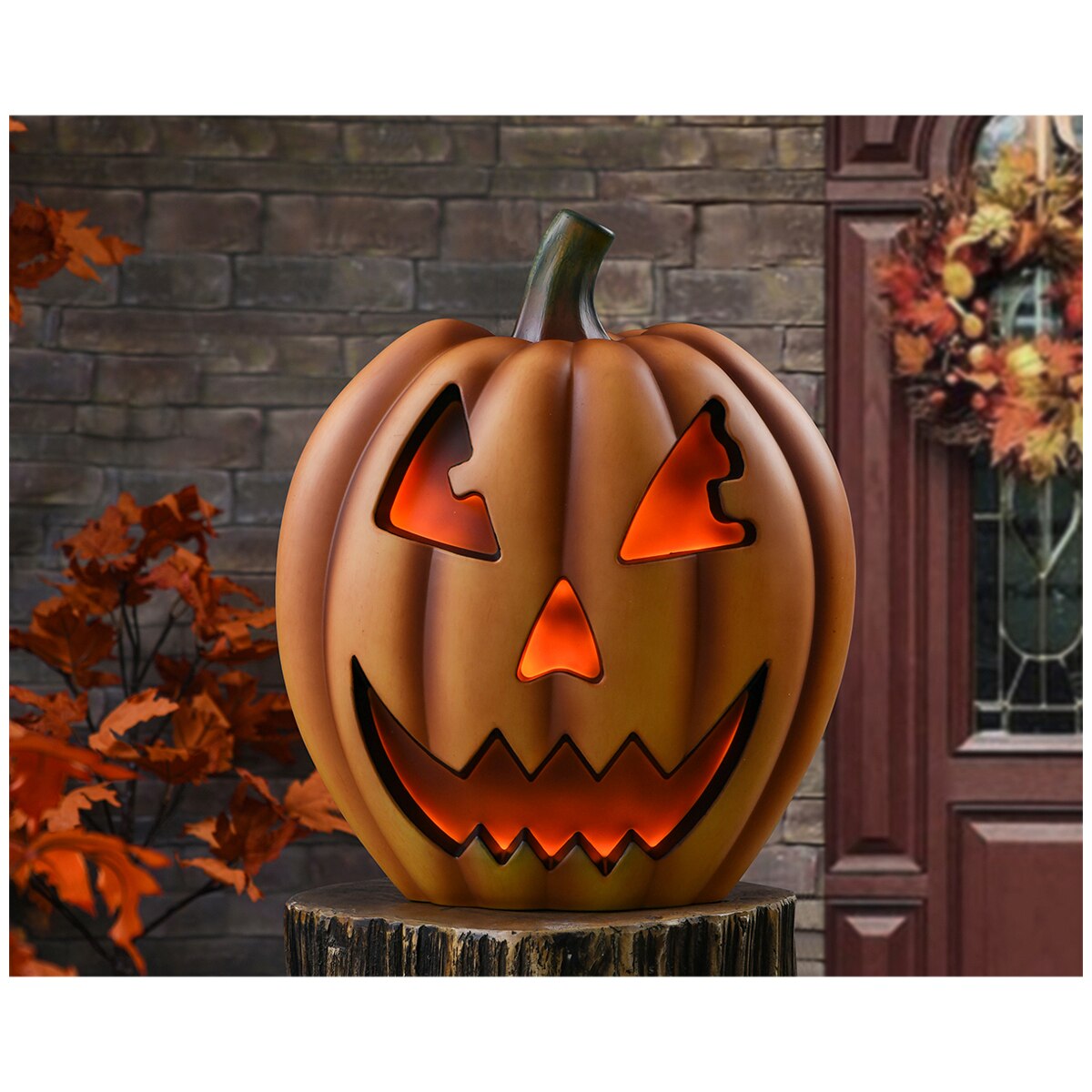 Halloween Pumpkin With Flickering Flame Effect and Sound Costco Australia