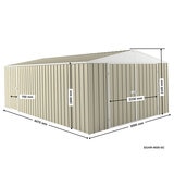 EasyShed Garage 4.5 x 3M Smooth Cream