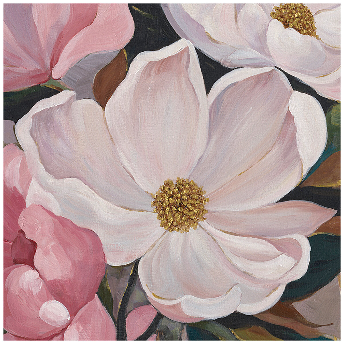CAFE LIGHTING & LIVING Magnolia Canvas Painting