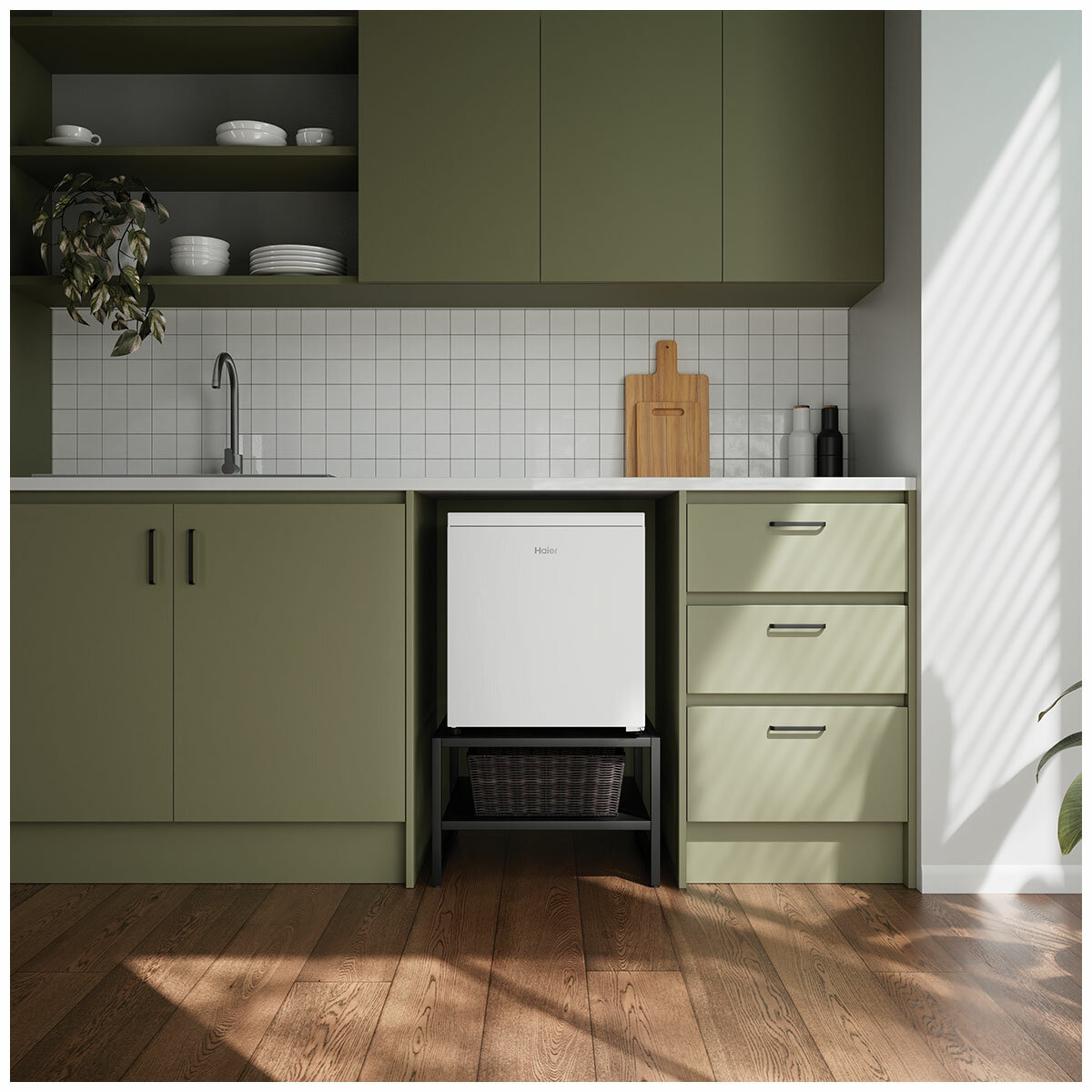 Haier 42L 300 Series Bar Refrigerator White HRF40UW2 Haier 42L 300 Series Bar Refrigerator White HRF40UW2