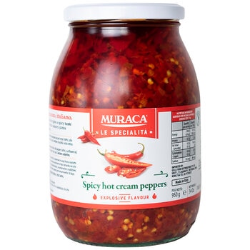 Muraca Spicy Hot Peppers 950g