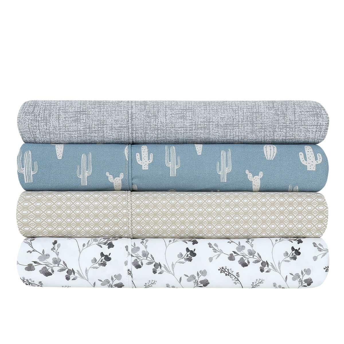 South Point Home Fashions Poly Flannel King Single Sheet Set 4 Piece