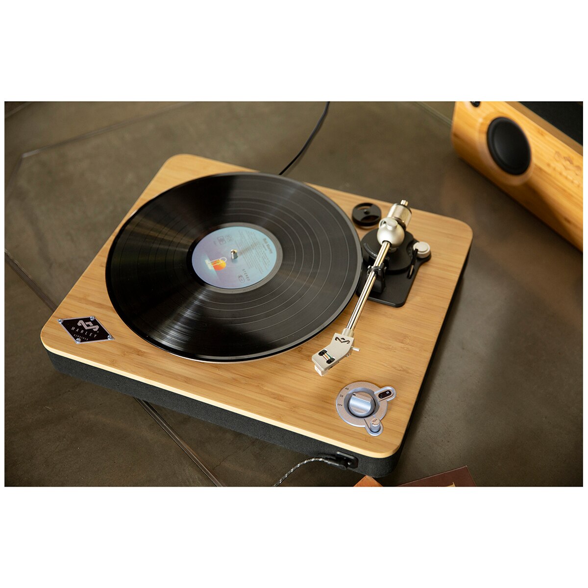 House Of Marley Turntable and Duo Bookshelf Speakers Costco Australia