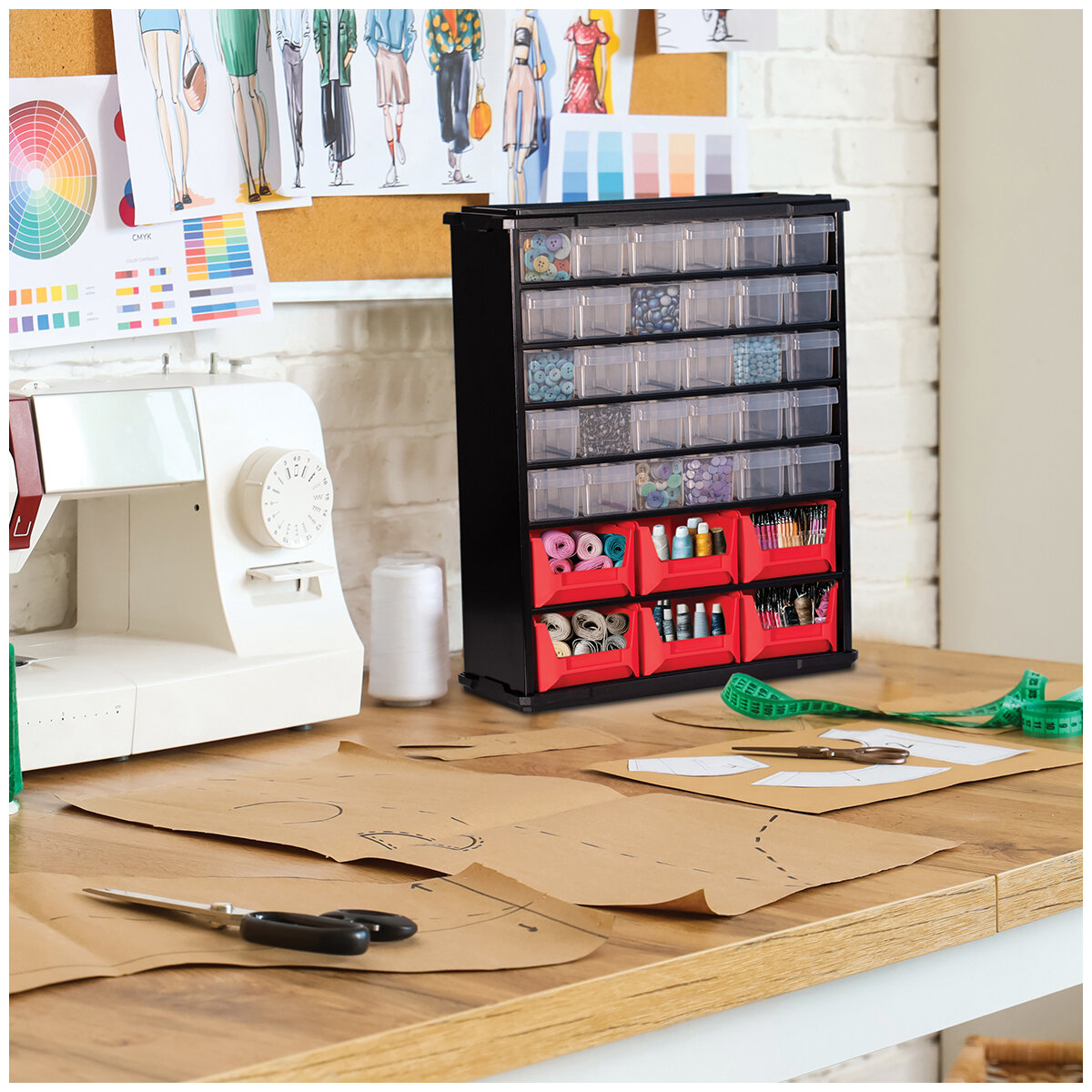 BirdRock Home Parts Bin Organiser