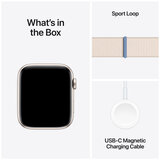 Apple Watch SE GPS 44mm Starlight Aluminium Case with Starlight Sport Loop