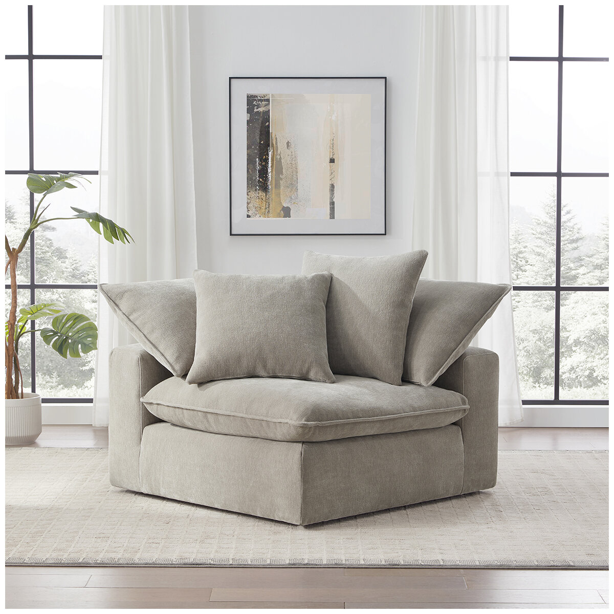 Aiden & Ivy Corner Sofa With 2 Pillows Of The Sereen Sectional