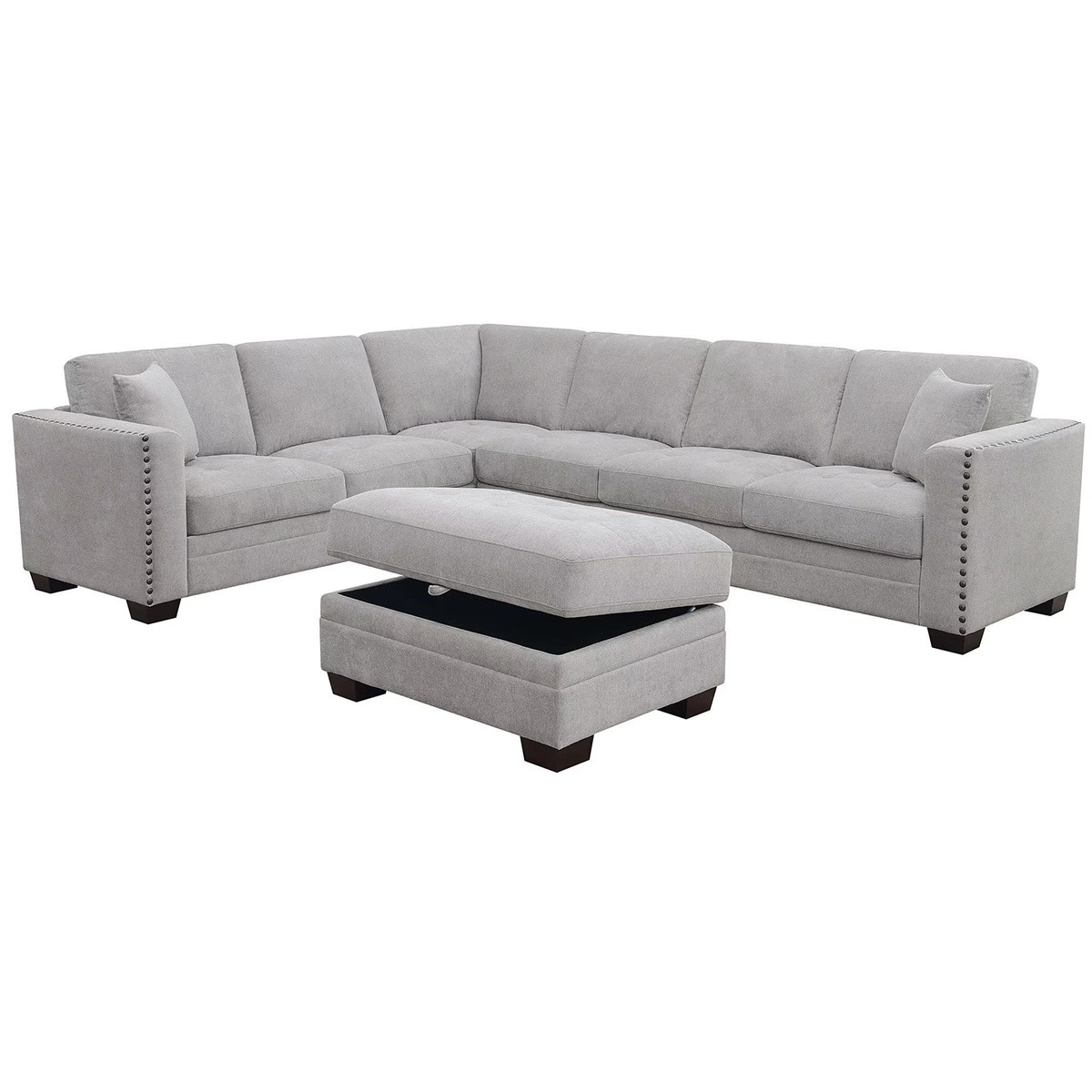 Thomasville Fabric Sectional with Storage Ottoman Costco Australia