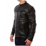 SuperDry Leather Jacket - Black