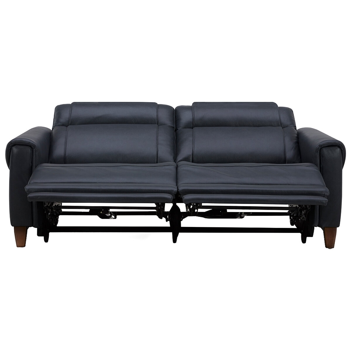 Aiden & Ivy Leather Power Reclining Sofa With Power Headrests