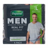 Depend Real Fit Incontinence Underwear Men 32 pack
